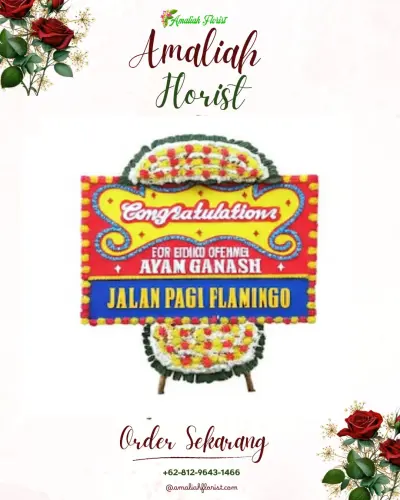 Bunga Papan Congratulation di Jatibarang Lor